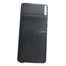 OEM Huawei P40 fekete OEM LCD kijelző érintővel kerettel előlap mobiltelefon, tablet alkatrész
