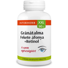 OEM INTERHERB Interherb xxl gránátalma és fekete áfonya+retinol tabletta 90 b vitamin és táplálékkiegészítő