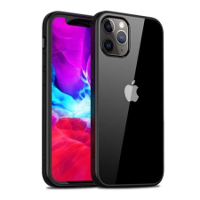 OEM IPAKY szilikon tok + akril hátlap Apple iPhone 12 mini fekete-átlátszó tok és táska