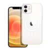 OEM iPhone 12 hátlaptok, telefon tok, MagSafe kompatibilis, erősített sarkokkal, átlátszó, kamera védelemmel, Anti Shock, 1,5mm