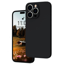 OEM iPhone 15 Pro Max szilikon tok, hátlaptok, telefon tok, matt, fekete tok és táska