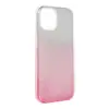 OEM iPhone 15 szilikon tok, hátlaptok, védőtok, telefon tok, csillámos, pink-ezüst