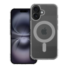 OEM iPhone 16 Plus hátlaptok, telefon tok, MagSafe kompatibilis, átlátszó, Mag Cover tok és táska