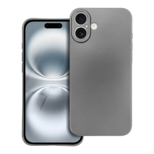 OEM iPhone 16 Plus szilikon tok, hátlaptok, telefon tok, mikroszálas belsővel, szürke, Metallic tok és táska