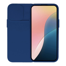 OEM iPhone 16 Pro Max GIGAPACK Szilikon telefonvédő matt, kameravédő, SÖTÉTKÉK tok és táska