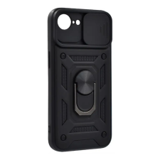OEM iPhone 16e GIGAPACK Defender szilikon telefonvédő ütésállóság, kameravédő, FEKETE tok és táska