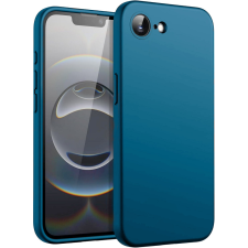 OEM iPhone 16e szilikon tok, telefon tok, hátlaptok, matt, sötétkék, Matt case tok és táska