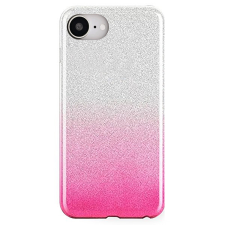 OEM iPhone 16e telefontok - Ezüst / pink Shiny tok tok és táska