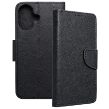 OEM iPhone 17 könyvtok, fliptok, telefon tok, mágneszáras, bankkártyatartós, fekete, Fancy tok és táska