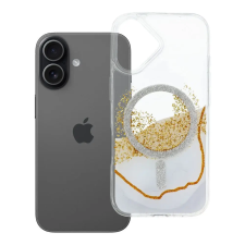 OEM iPhone 17 MagSafe kompatibilis Golden tok fehér tok és táska