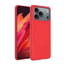 OEM iPhone 17 Pro Max telefontok - piros szilikon hátlap tok ﻿ tok és táska