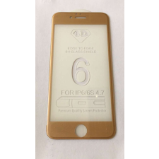 OEM iPhone 6 6S (4,7") arany 3D-s (ívelt) előlapi üvegfólia mobiltelefon kellék