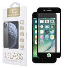 OEM iPhone 6 / 6S üvegfólia, tempered glass, előlapi, 10D, edzett, hajlított, fekete kerettel mobiltelefon kellék