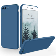 OEM iPhone 7 Plus / 8 Plus szilikon tok, hátlaptok, telefon tok, matt, kék tok és táska