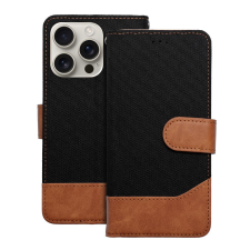 OEM JEANS könyvtok iPhone 11 - fekete tok és táska