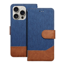 OEM JEANS könyvtok iPhone 16 Pro Max - kék tok és táska