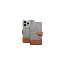 OEM JEANS könyvtok Samsung Galaxy A35 5G - szürke tok és táska