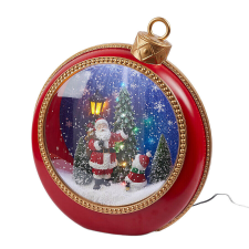 OEM Lámpás világító, havazó, kerek 46cm karácsonyi dekoráció