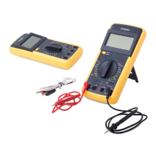 OEM LCD kijelzősmultiméter DT9208A hőmérsékletszondával mérőszerszám