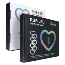 OEM Led RING / Heart Stream RGB lámpa 12inch tartó mobil + állvány JM33-13 sportkamera kellék