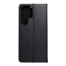 OEM LUNA Book Gold SAMSUNG Samsung Galaxy S23 Ultra fekete tok és táska