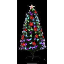 OEM Mesterséges karácsonyfa, 180 cm, integrált telepítés és tartó, száloptika, gyönyörű zöld műfenyő