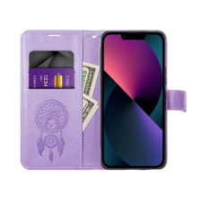 OEM MEZZO könyvtok Samsung Galaxy A16 5G - álomfogó lila tok és táska