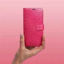 OEM MEZZO könyvtok Samsung Galaxy S25 Edge - élénk rózsaszín "mandala" tok és táska