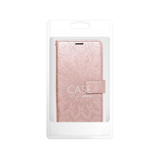OEM MEZZO könyvtok Xiaomi Redmi 14C - rózsaarany színű &quot;mandala&quot; tok és táska