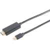 OEM Mini DisplayPort HDMI Átalakító Fekete 2m 10-53035