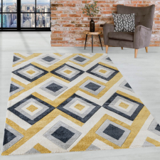 OEM Modern szőnyeg Charlotte 2404 (Mustar-Gray) 200x290cmSárga-Szürke lakástextília
