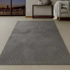 OEM Modern szőnyeg Luxor geometrikus (Grey) 200x290cm Szürke lakástextília
