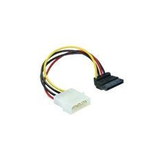 OEM Molex Power 4pin -&gt; SATA Power M/F adapter 90°-os csatlakozó (XSATATÁPKL) kábel és adapter