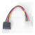 OEM Molex Power 4pin -> SATA Power M/F adapter (XSATATÁPK)