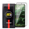 OEM Motorola Moto G35 5G / G75 5G üvegfólia, tempered glass, előlapi, edzett, hajlított, fekete kerettel, Veason 6D Pro