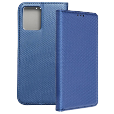 OEM Motorola Moto G35 5G könyvtok, fliptok, telefon tok, mágneszáras, bankkártyatartós, sötétkék tok és táska