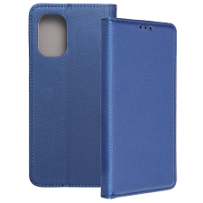 OEM Motorola Moto G55 5G könyvtok, fliptok, telefon tok, mágneszáras, bankkártyatartós, sötétkék tok és táska