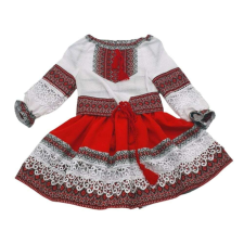 OEM Muntenia népviselet lányoknak, piros 7 év 122 cm jelmez