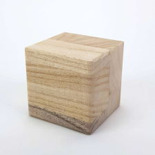 OEM Natúr fa kocka 5,8x5,8cm dekorációs kellék