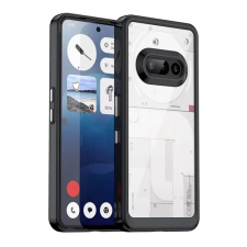 OEM Nothing Phone GIGAPACK Szilikon telefonvédő ütésállóság, átlátszó hátlap, FEKETE tok és táska