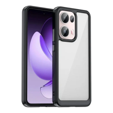 OEM Oppo Reno 13 Pro GIGAPACK Szilikon telefonvédő ütésállóság, átlátszó hátlap, FEKETE tok és táska