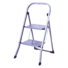  OEM Összecsukható fellépő, 2 lépcsős, acél, 90cm, max 150 Kg létra és állvány