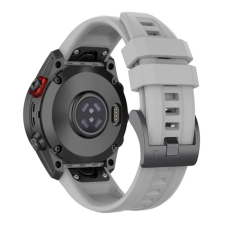 OEM Pótszíj (egyedi méret. 22mm. szilikon. QuickFit csatlakozás) VILÁGOSSZÜRKE okosóra kellék