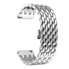 OEM Pótszíj (univerzális. 22mm. fém) EZÜST okosóra kellék