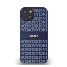 OEM PU Leather Repeat Pattern Tonal Stripe Apple iPhone 14 hátlap tok kék tok és táska