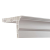 OEM PVC mennyezeti függönysín, 2 csatorna, fehér, minden tartozékkal együtt - 160 cm