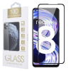 OEM Realme 8 4G / 8 Pro üvegfólia, tempered glass, előlapi, 10D, edzett, hajlított, fekete kerettel