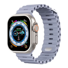 OEM River Apple Watch 41/40/38 mm szilikon szíj levendulaszürke okosóra kellék