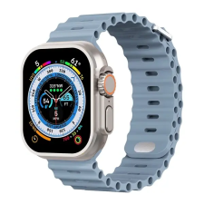 OEM River Apple Watch 41/40/38 mm szilikon szíj palakék okosóra kellék