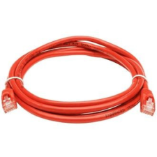 OEM RJ45 CAT5e UTP M/M adatkábel 2m piros (XUTPSZ2PIROS) kábel és adapter
